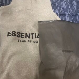 Fear of God Essentials Gray Hoodie